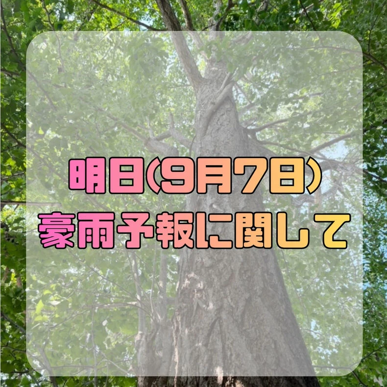 画像2276：本日未明から明日にかけ、関東地方に豪雨予報が出ております☔️