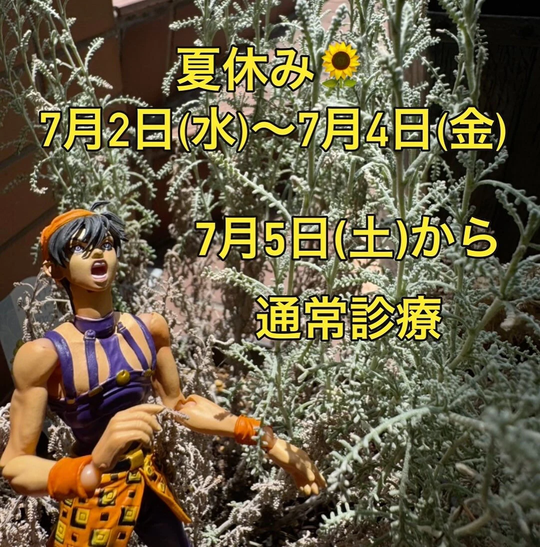 夏休みのお知らせです🌻📢