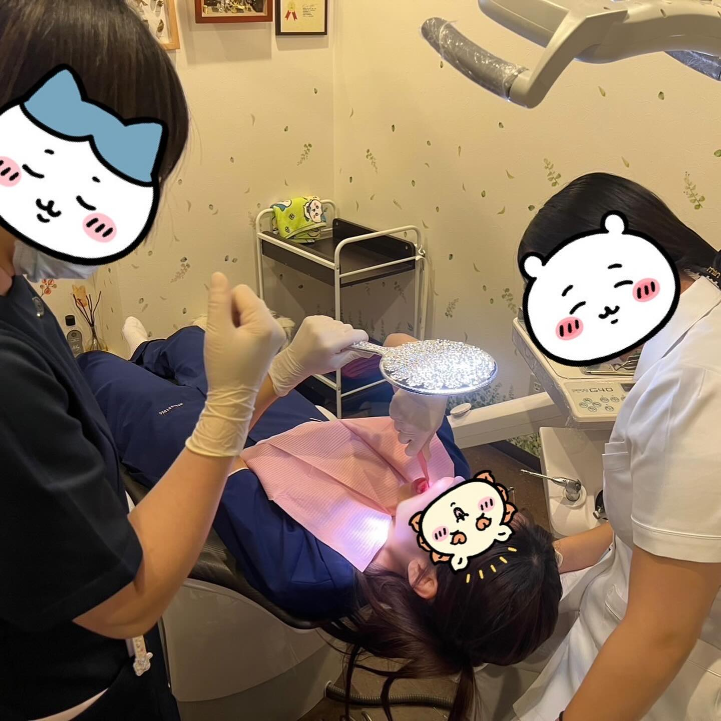 今回は歯科治療の基本、歯磨き指導の相互実習風景をお見せします...