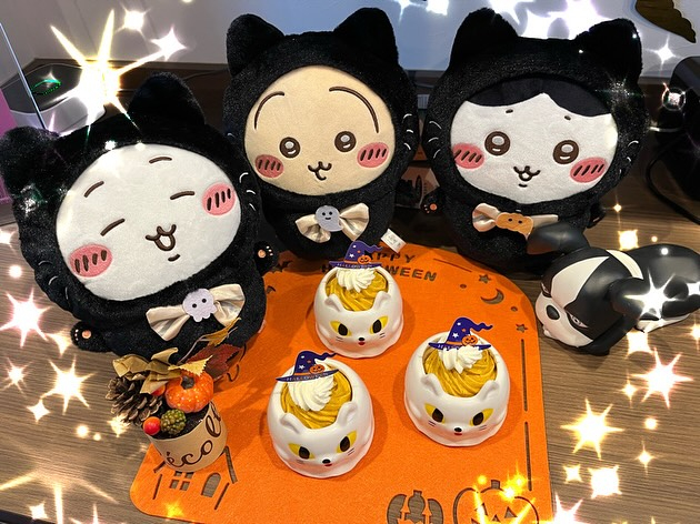 院長がハロウィン限定のケーキを買ってきてくれました🐱🍰